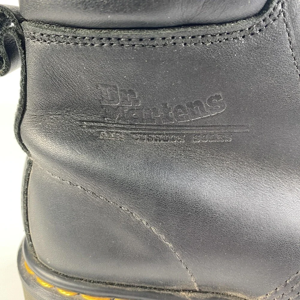 Dr Martens Boots Mens 7 UK Black 939 Leather Combat Made In England Size 8 US
